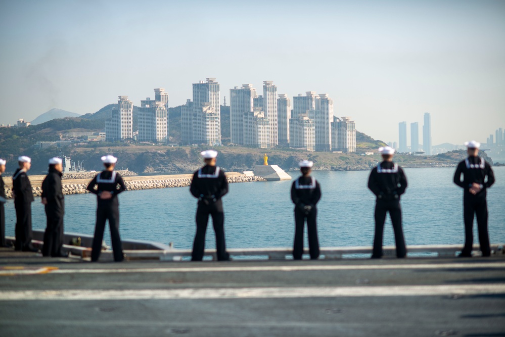 Nimitz Pulls Into Busan