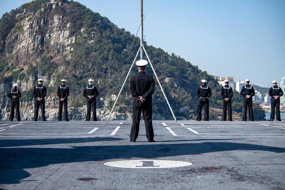 Nimitz Pulls Into Busan