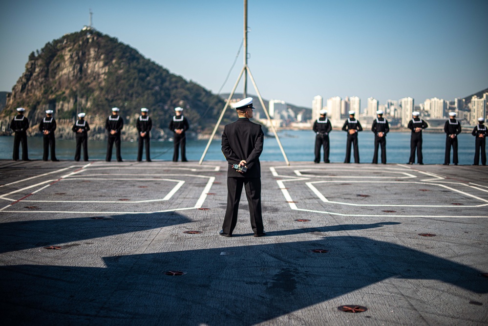 Nimitz Pulls Into Busan