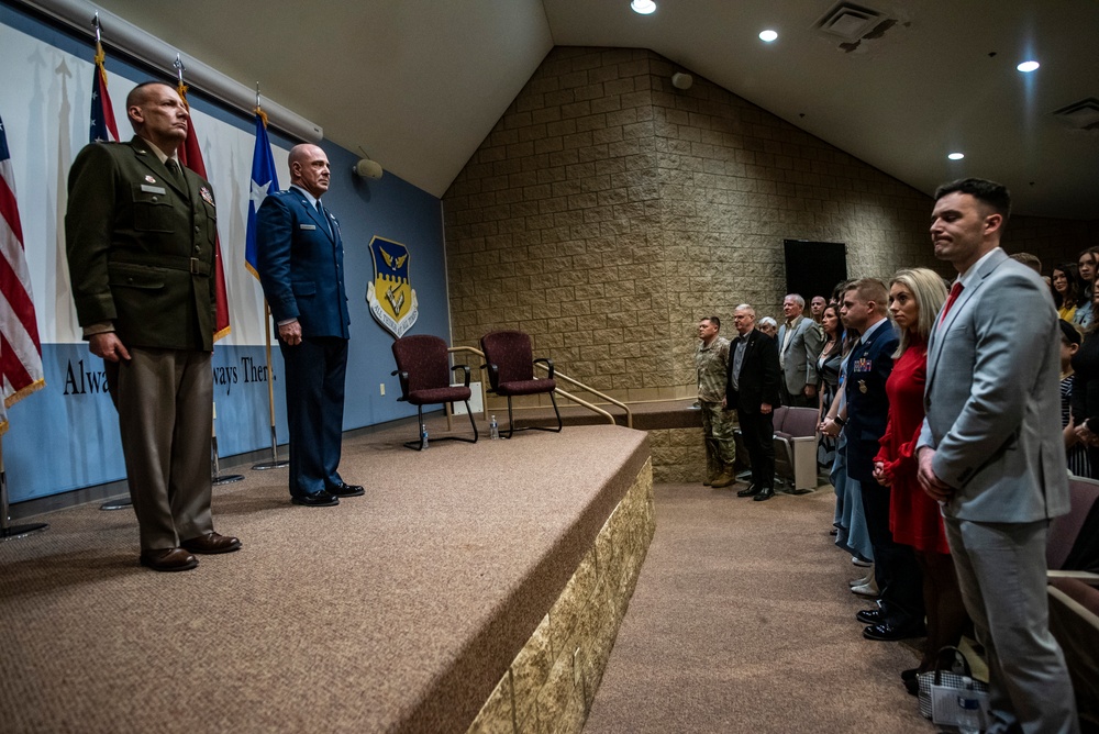 Maj. Gen. Gene Hughes retires