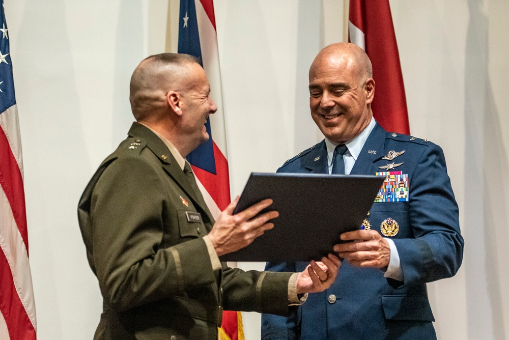 Maj. Gen. Gene Hughes retires