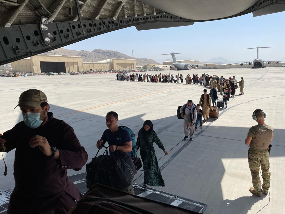 105th Airlift Wing evacuates people from Kabul