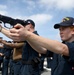 USS Milius (DDG 69) Conducts Live-Fire 9 mm Pistol Training