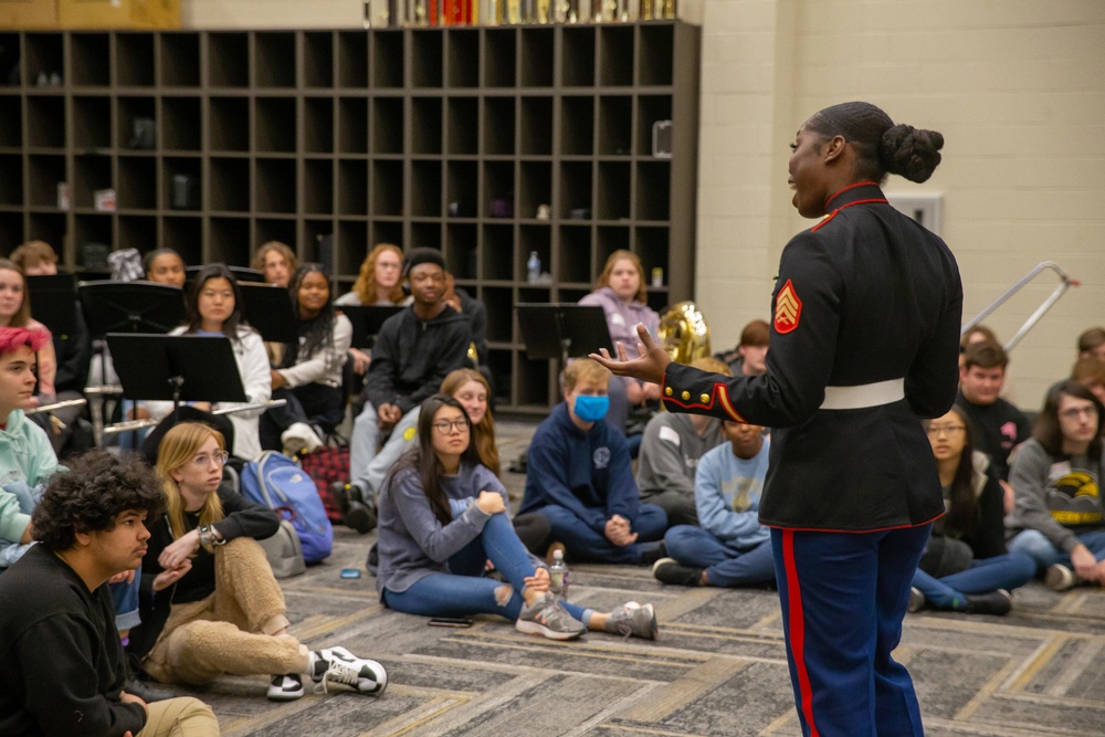 6th Marine Corps District Marines visit Northwest Rankin High School