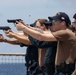 USS Milius (DDG 69) Conducts Live-Fire 9 mm Pistol Training