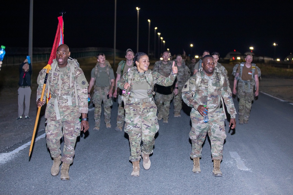 Bataan Memorial Death March at Camp Arifjan, Kuwait, March, 2023