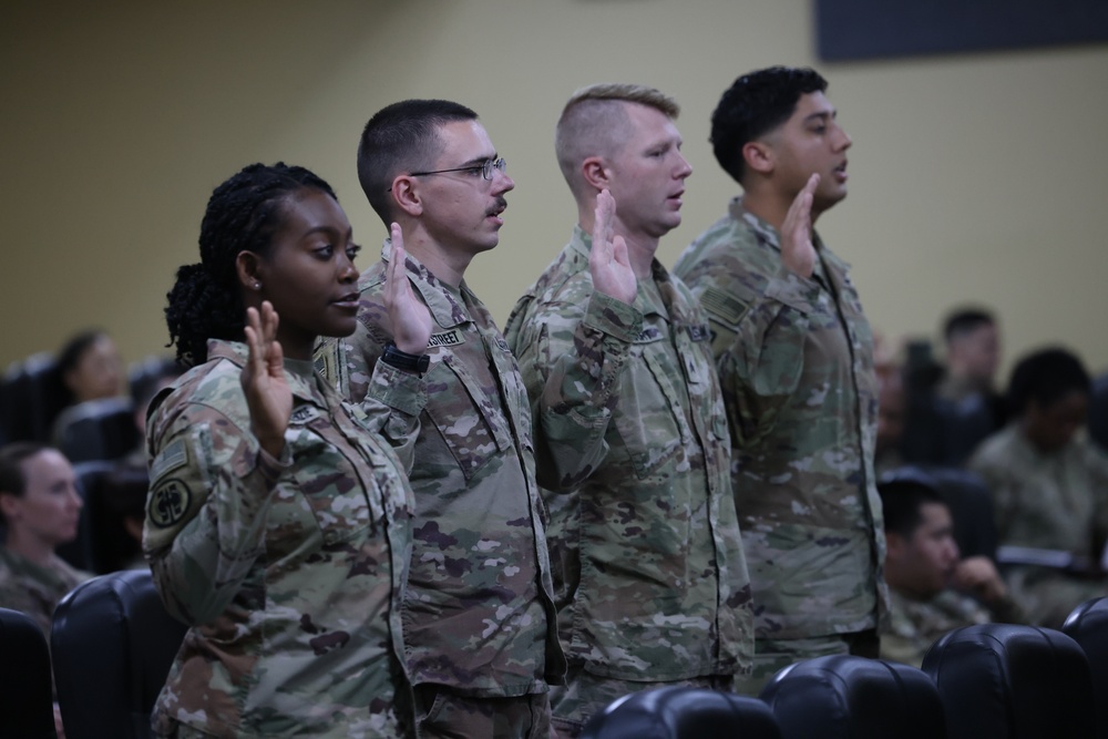 NCO Induction Ceremony at Camp Arifjan, Kuwait, March, 2023