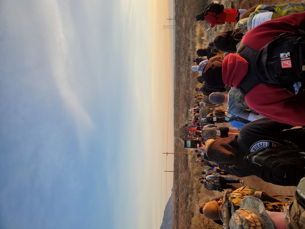 National Guard service members compete at the 2023 Bataan Memorial Death March