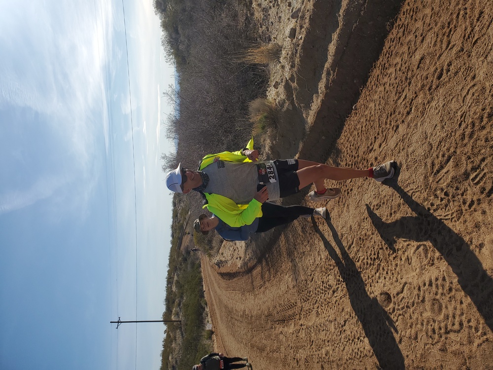National Guard service members compete at the 2023 Bataan Memorial Death March