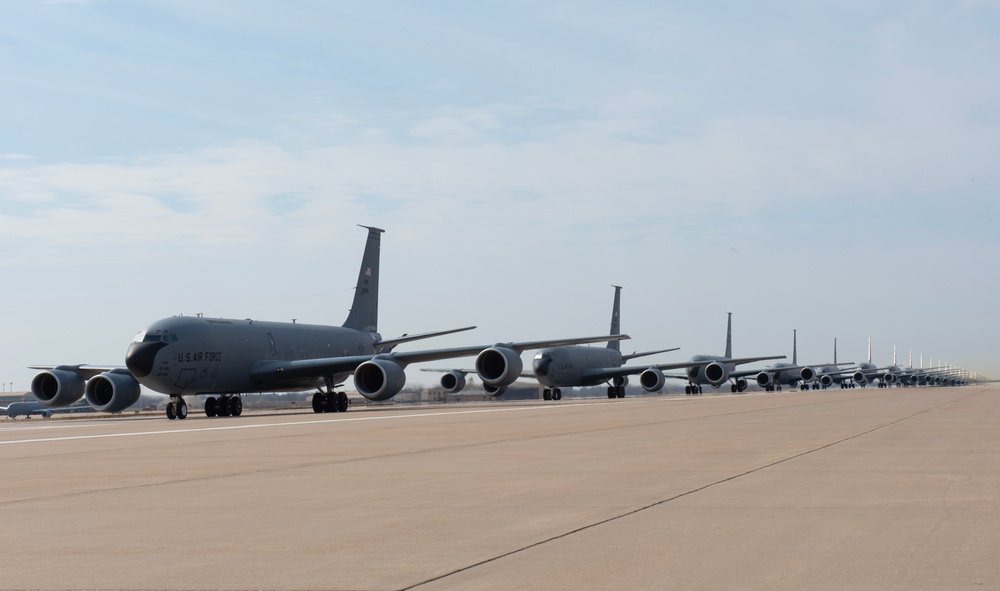 22 ARW elephant walk and aircraft flush