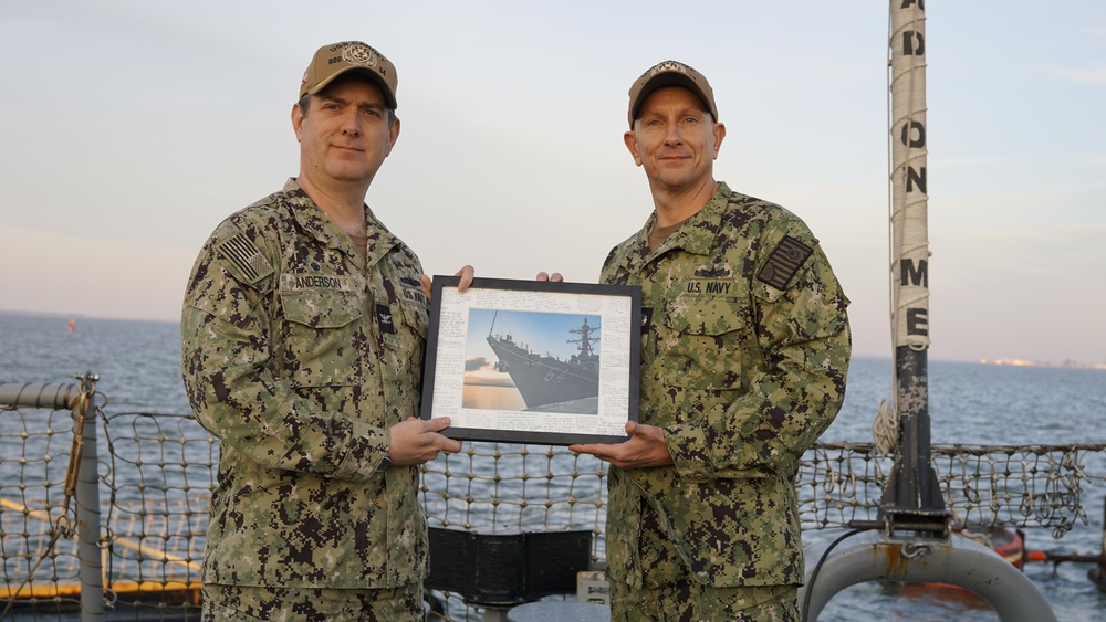 USS Carney Holds Change of Command