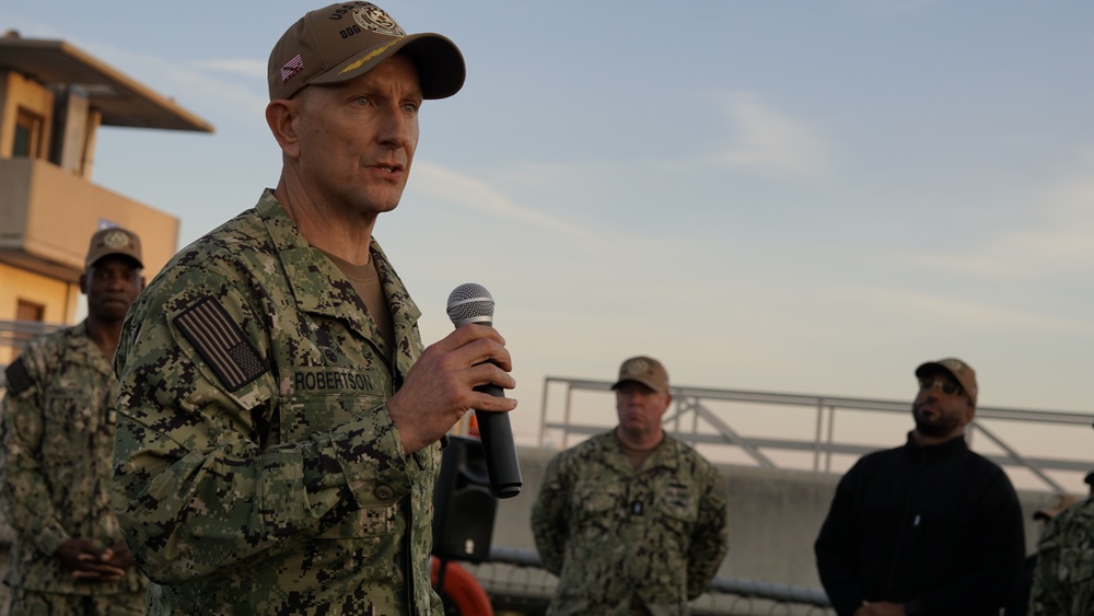 USS Carney Holds Change of Command