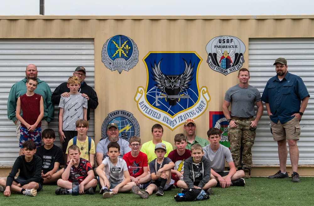 Boy Scouts Visit Special Warfare Training Wing