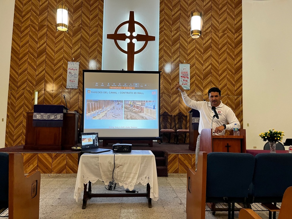 The US Army Corps of Engineers (USACE), Jacksonville District, Río Puerto Nuevo Flood Risk Management Project participates in a Community Meeting in March 2023