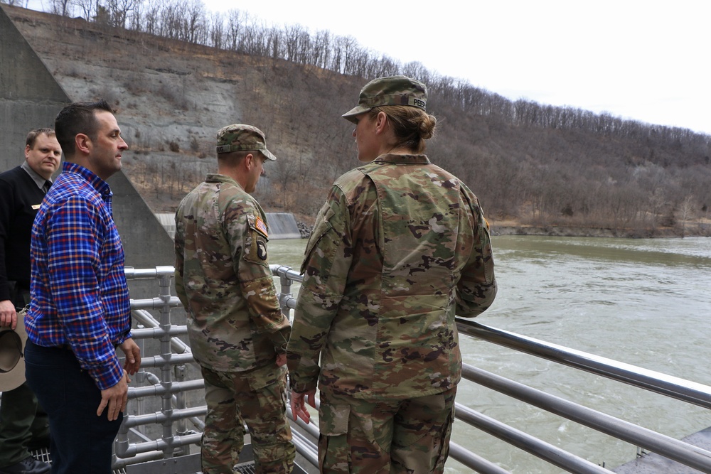 USACE Great Lakes and Ohio River Division Commander Tours New York Dam