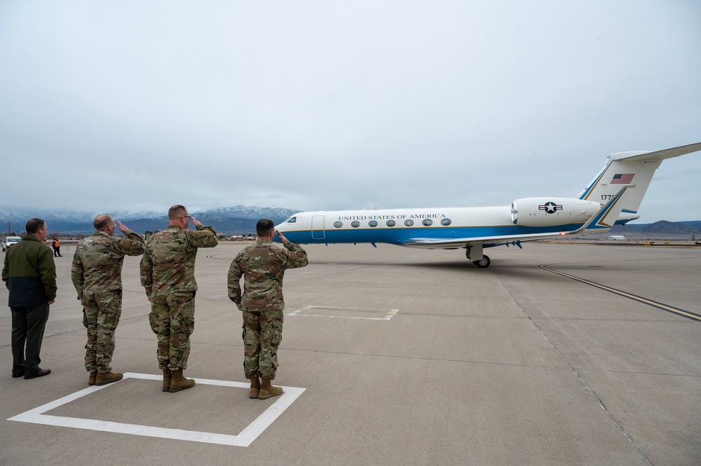 U.S. Space Commander, Gen. James H. Dickinson Visits Kirtland AFB