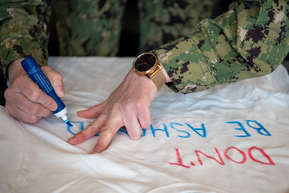 Recruit Training Command participates in the Clothesline Project for Sexual Assault Awareness and Prevention Month