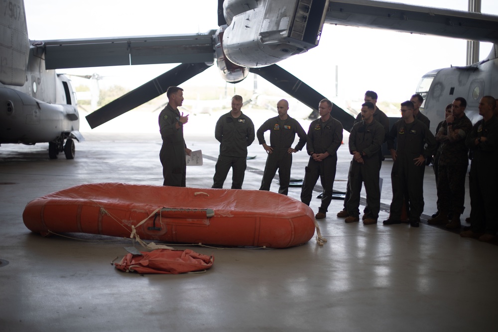 Marine Aircraft Group 24 Conducts Survival Life Raft Demonstration