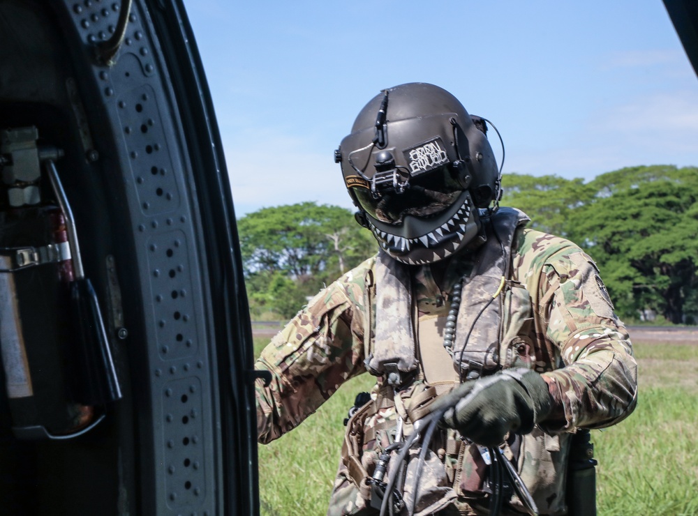 Navy SEALs conduct Fast Rope Insertion/Extraction System (FRIES) training with Guatemalan Naval Special Forces