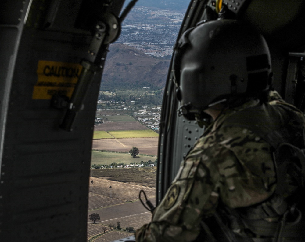 Navy SEALs conduct Fast Rope Insertion/Extraction System (FRIES) training with Guatemalan Naval Special Forces