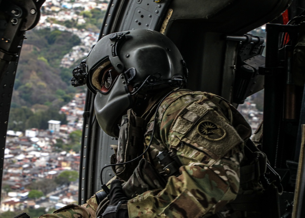 Navy SEALs conduct Fast Rope Insertion/Extraction System (FRIES) training with Guatemalan Naval Special Forces