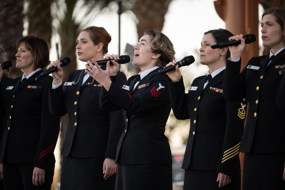 U.S. Navy Band Sea Chanters perform in Goodyear