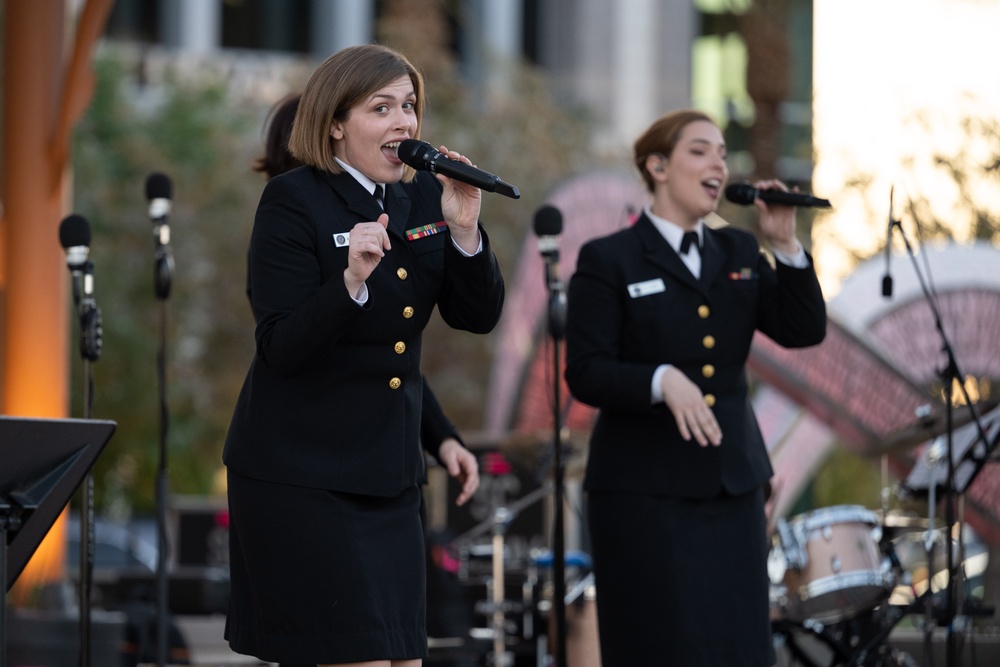 U.S. Navy Band Sea Chanters perform in Goodyear