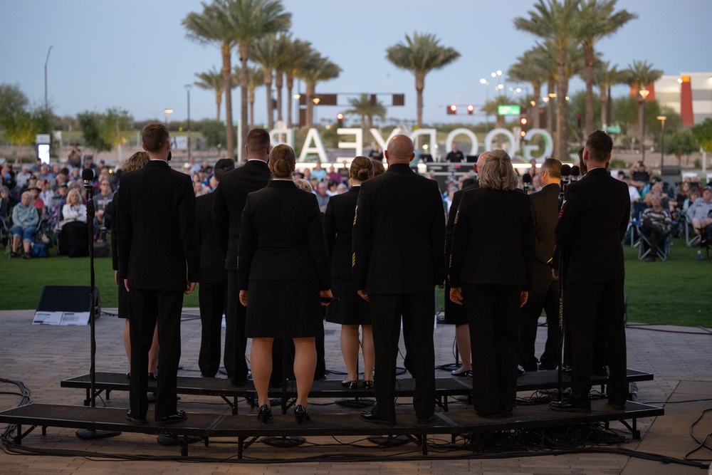 U.S. Navy Band Sea Chanters perform in Goodyear