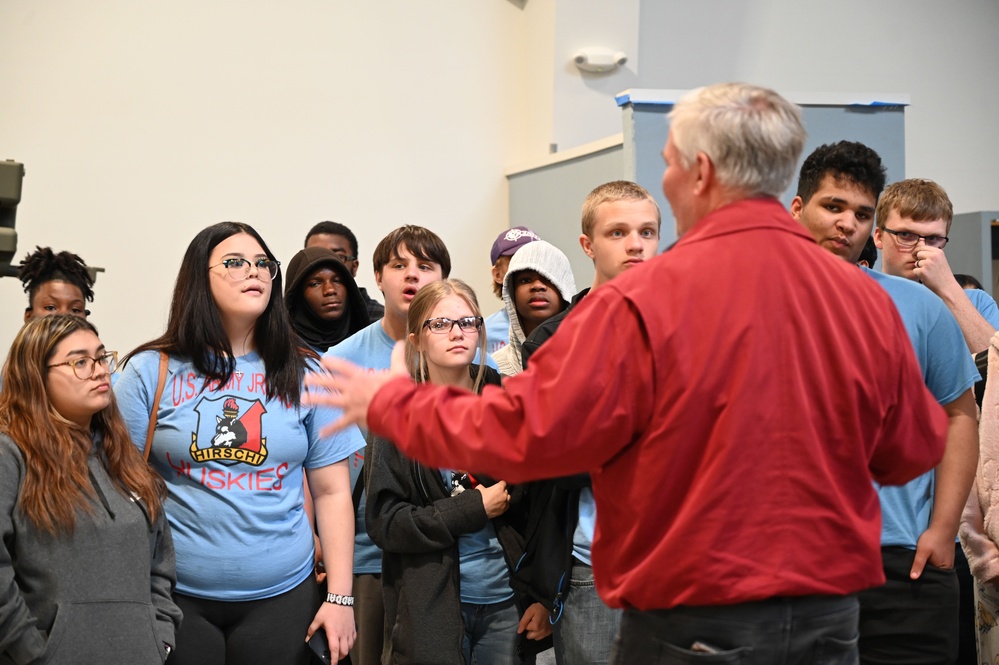 Hirschi High School visits Fort Sill Training Support Facility