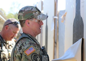 Soldiers prep targets for shooting matches