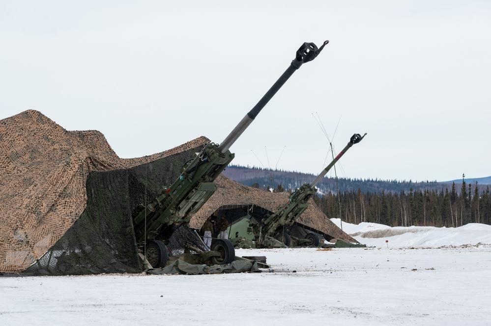 11th Airborne Division soldiers establish camp during JPMRC-AK 23-02