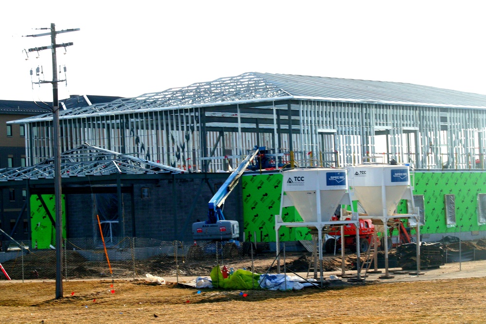 March 2023 construction operations of $11.96 million transient training brigade headquarters at Fort McCoy