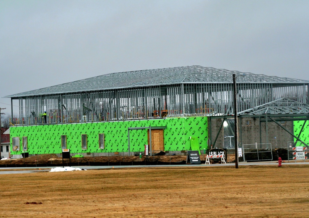 March 2023 construction operations of $11.96 million transient training brigade headquarters at Fort McCoy