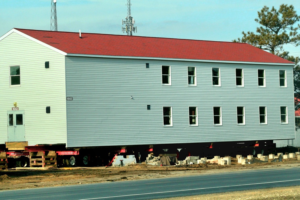 Contractors prepare second round of World War II-era barracks buildings to be moved at Fort McCoy