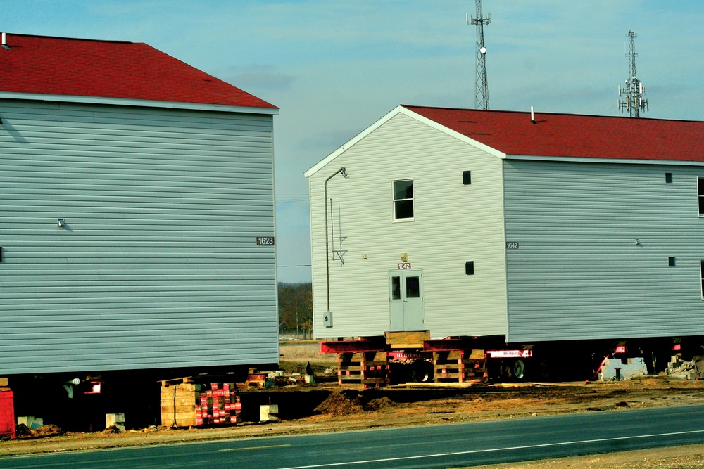 Contractors prepare second round of World War II-era barracks buildings to be moved at Fort McCoy