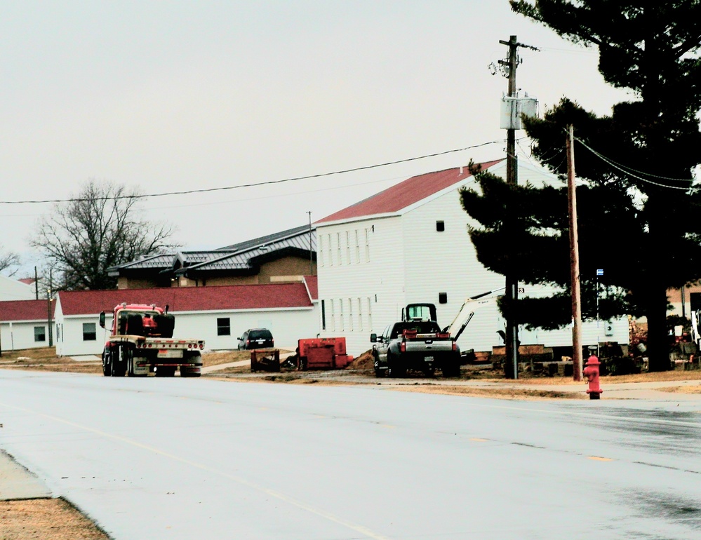 Contractors prepare second round of World War II-era barracks buildings to be moved at Fort McCoy