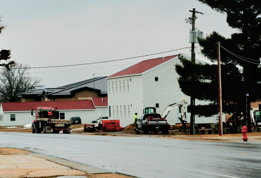 Contractors prepare second round of World War II-era barracks buildings to be moved at Fort McCoy