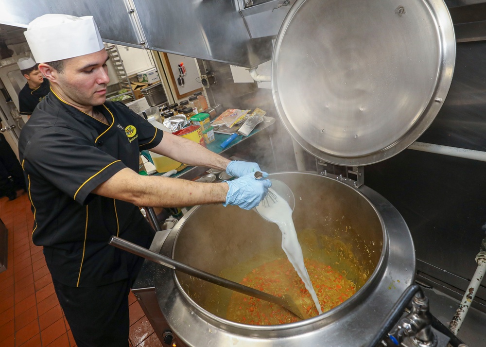Culinary Specialist Makes Curry