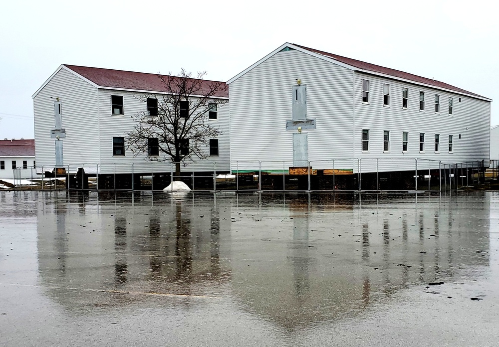 Contractor moves first two World War II-era barracks at Fort McCoy