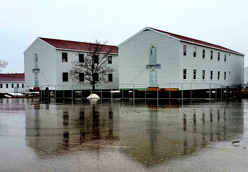 Contractor moves first two World War II-era barracks at Fort McCoy