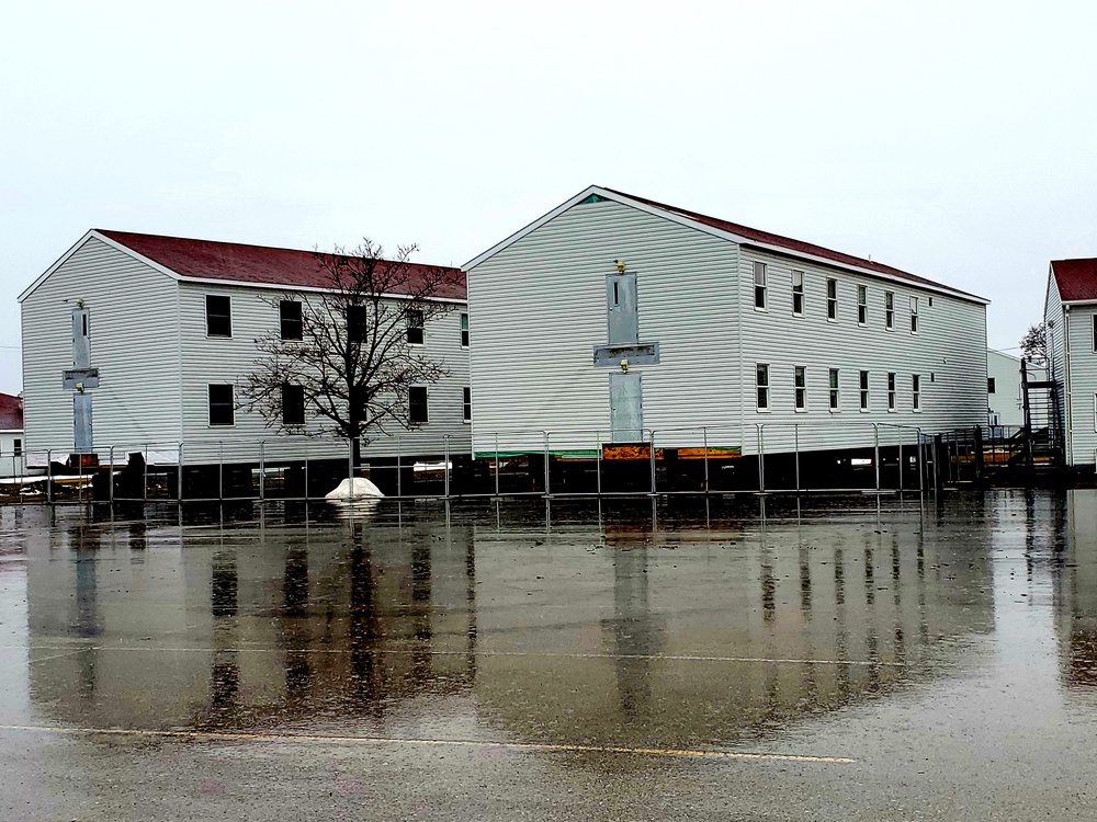 Contractor moves first two World War II-era barracks at Fort McCoy