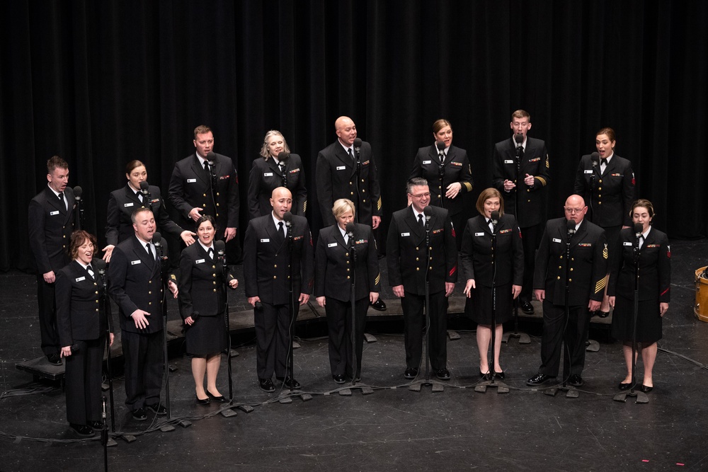 U.S. Navy Band Sea Chanters perform in Prescott