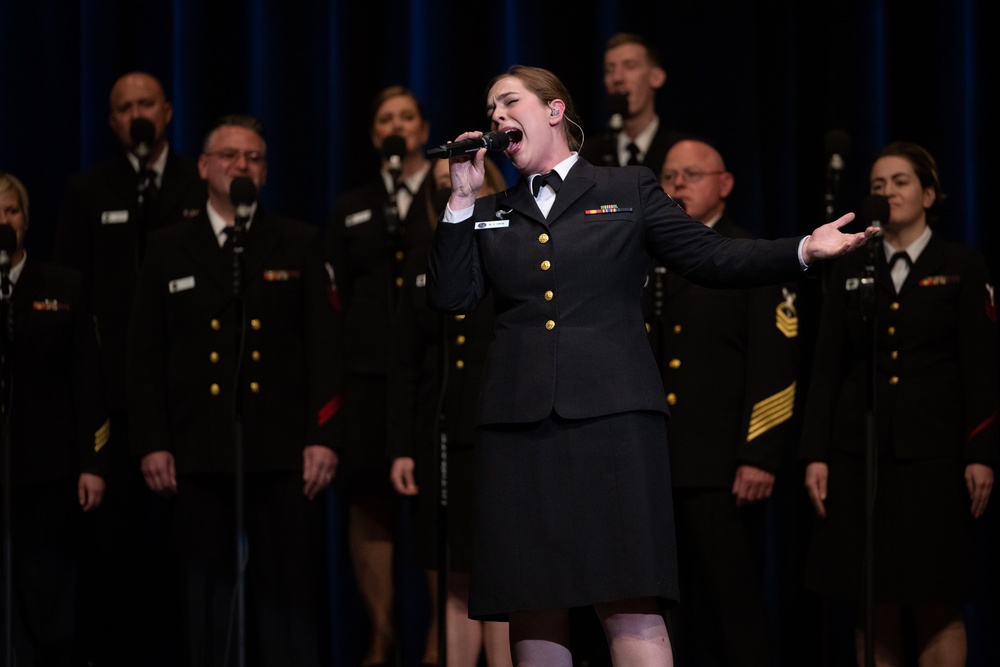 U.S. Navy Band Sea Chanters perform in Prescott