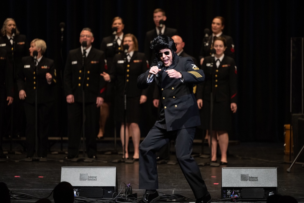 U.S. Navy Band Sea Chanters perform in Prescott