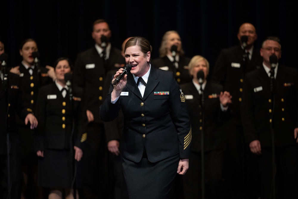 U.S. Navy Band Sea Chanters perform in Prescott