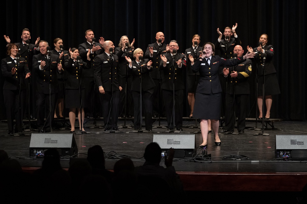 U.S. Navy Band Sea Chanters perform in Prescott