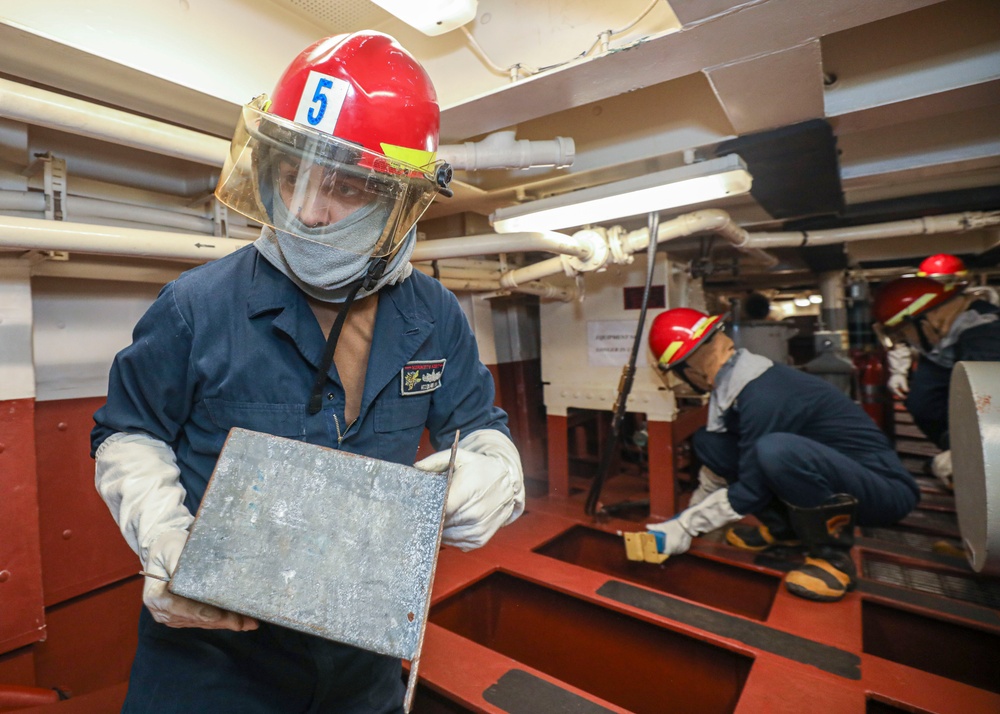 Damage Control Drill Aboard Shiloh