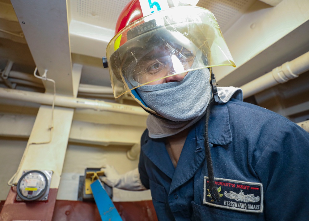 Damage Control Drill Aboard Shiloh