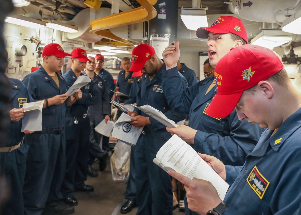 General Quarters Drill Aboard Shiloh