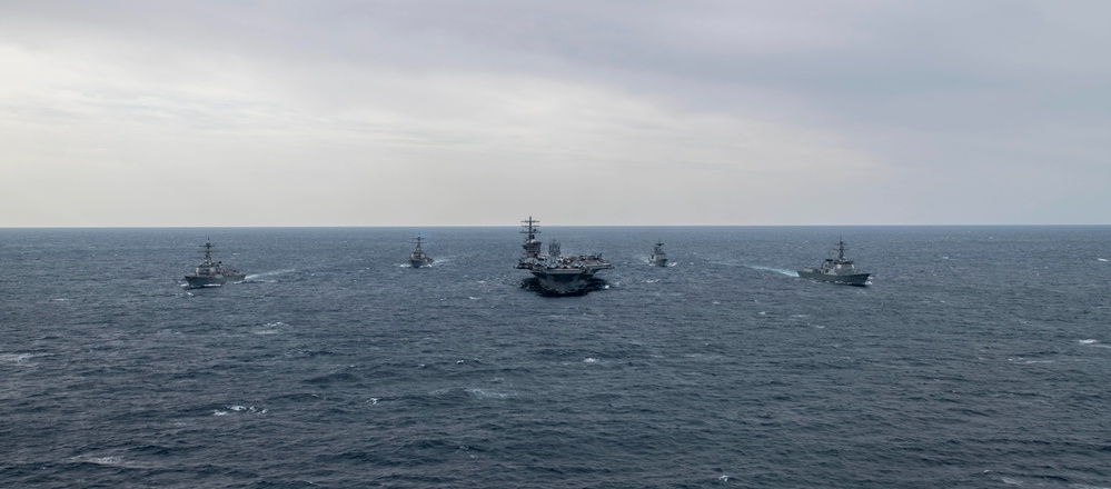 USS Nimitz Participates In Bilateral Exercise